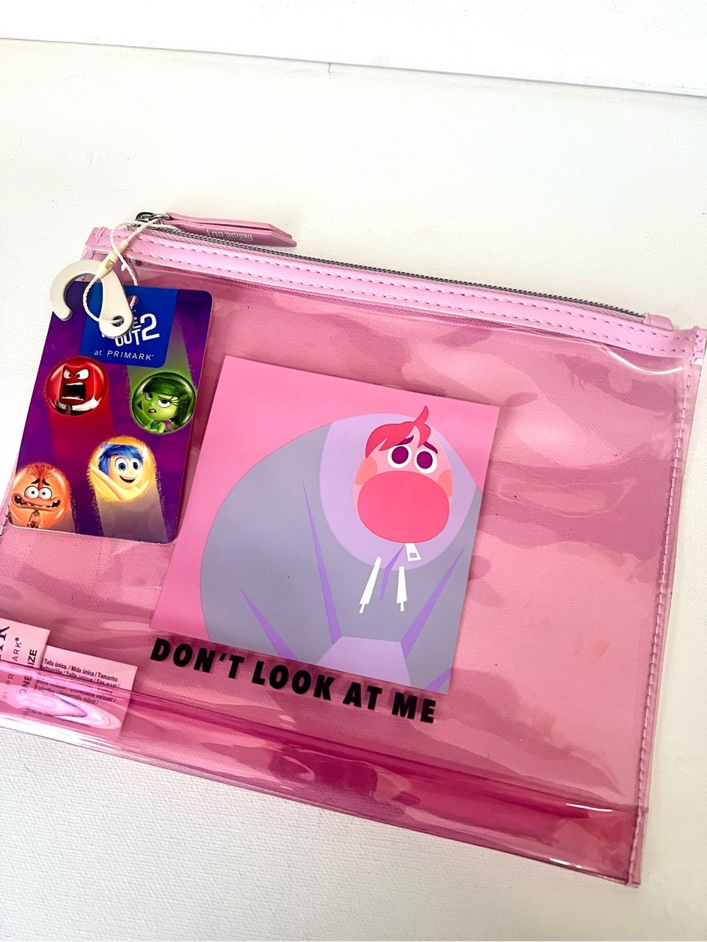 Primark Pixar Embarrassment Character Inside Out Clear Pouch